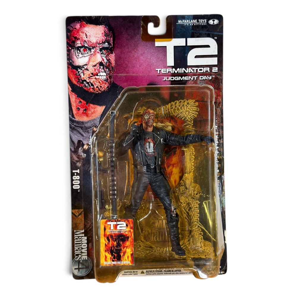 Vintage 2001 NEW Terminator 2 Judgement Day T-800 Action Figure McFarlane Toys